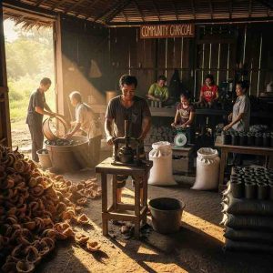 proses pembuatan briket arang kelapa